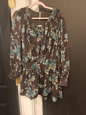 Free People Sunbeam Printed Mini Dress
